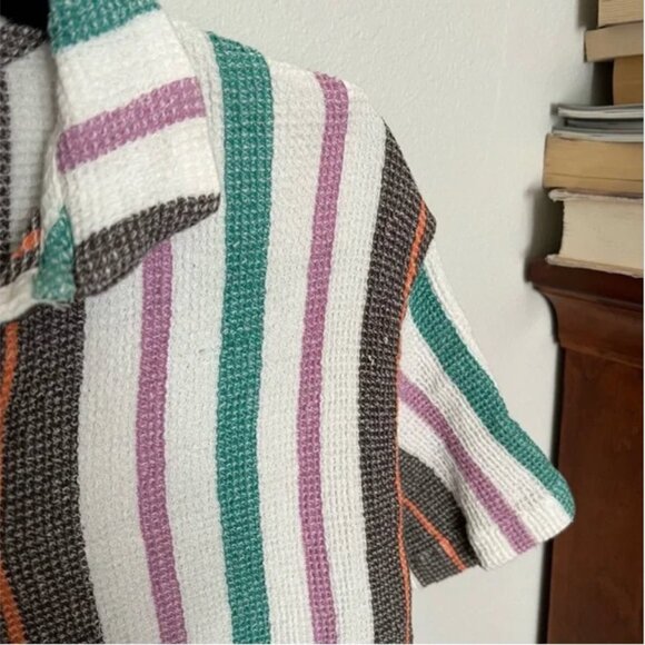Free People Multicolor Striped Button Down Shirt - Picture 6 of 8